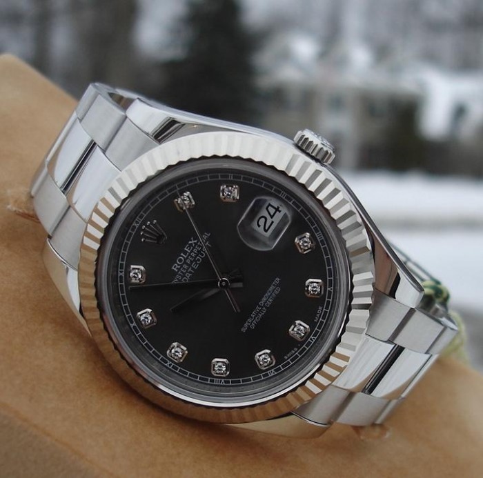 datejust 2 rhodium diamond dial
