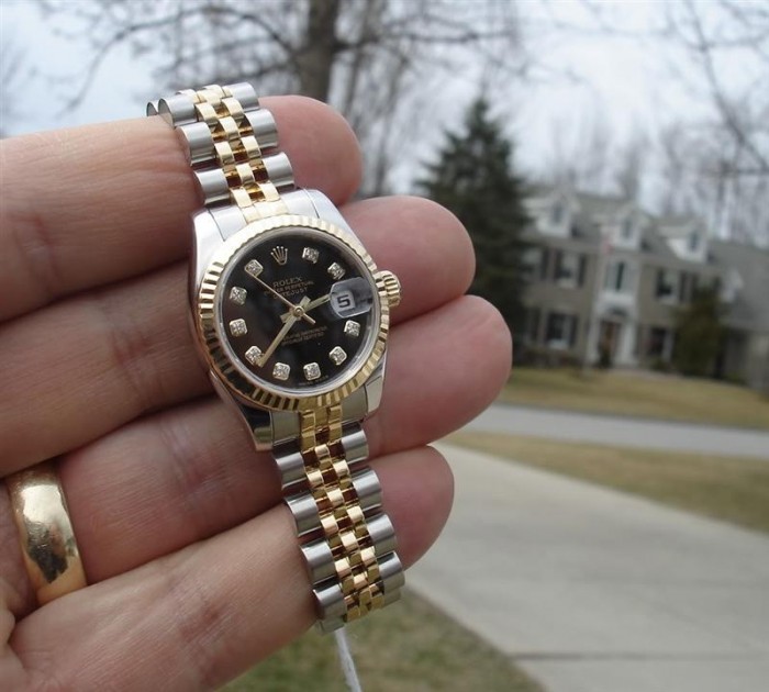 datejust black diamond dial