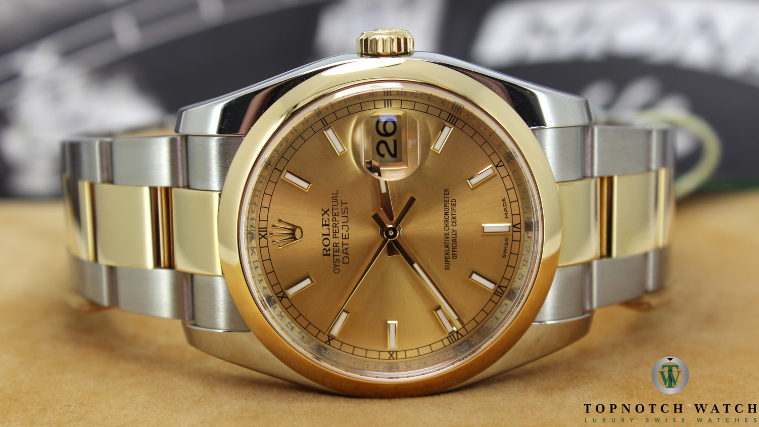 Rolex Datejust 116203 SS/YG Champagne 