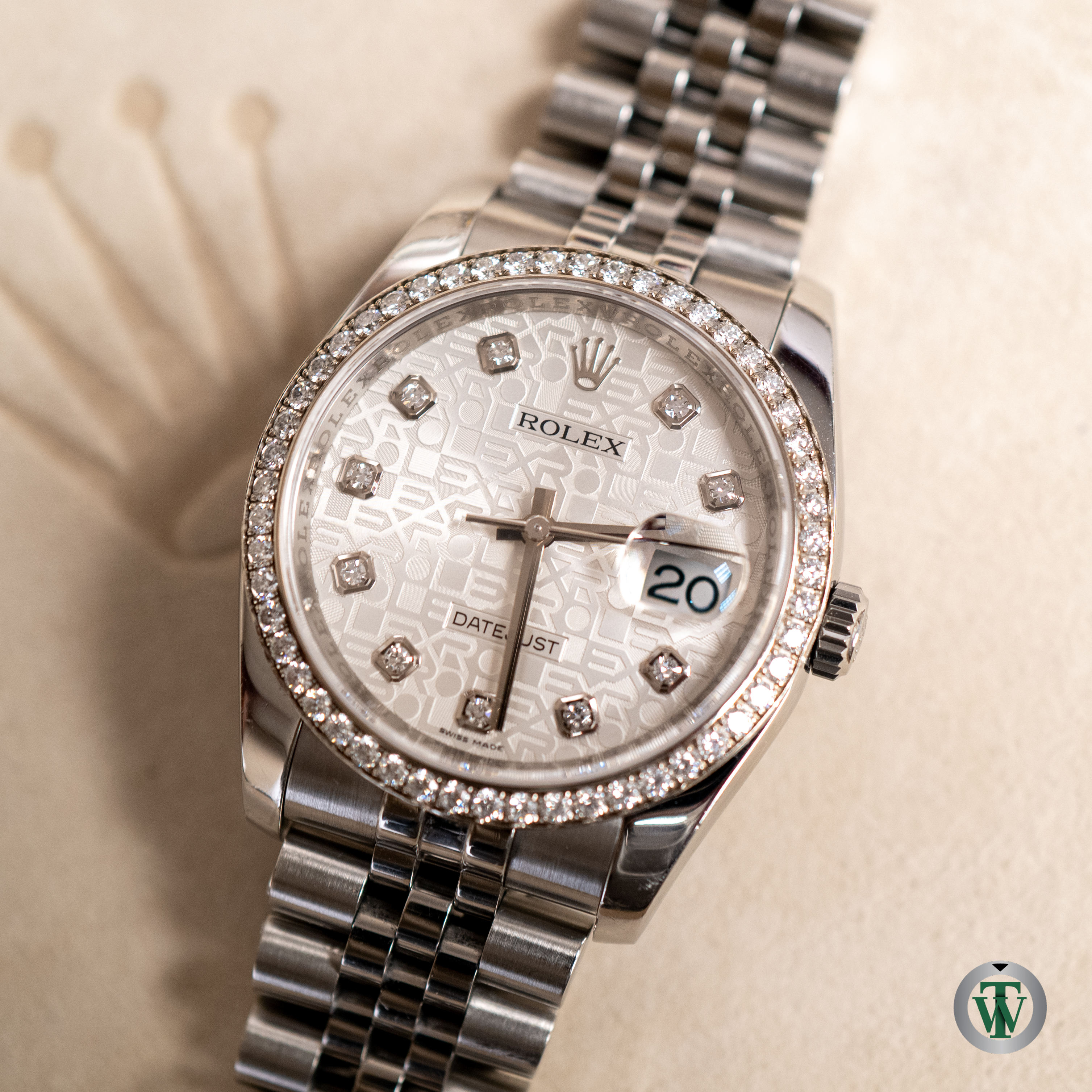 rolex datejust 41mm diamond bezel