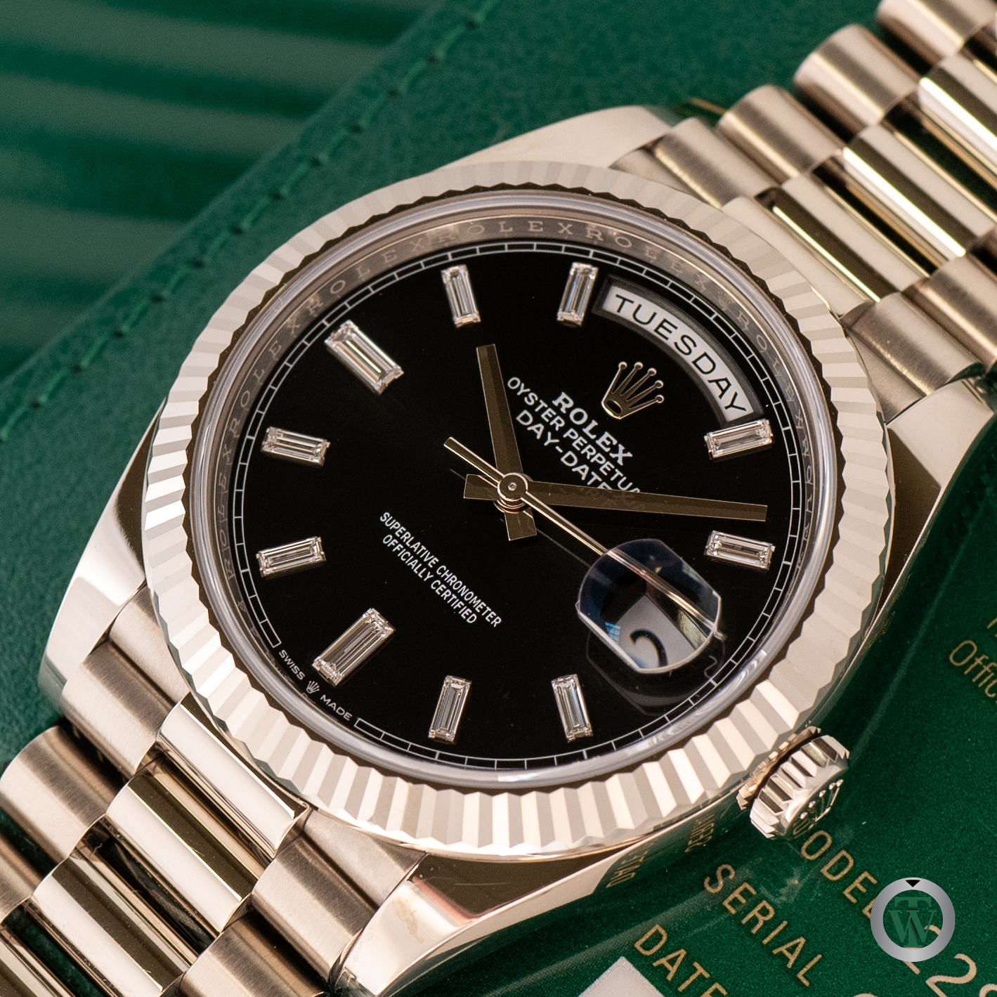 Rolex Day Date 40 228239 White Gold Black Diamond Dial 2022 - Product ...