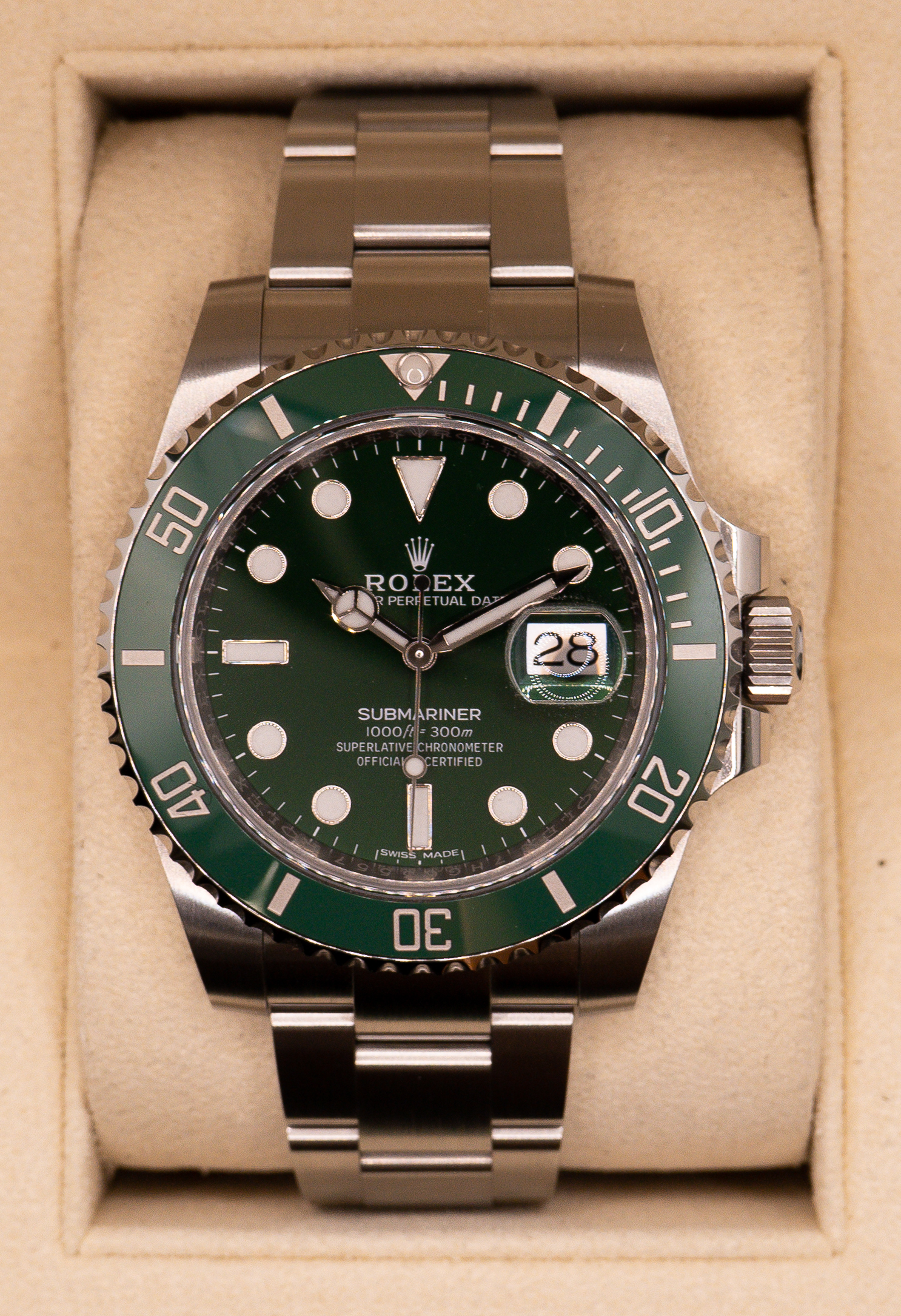 rolex day date hulk