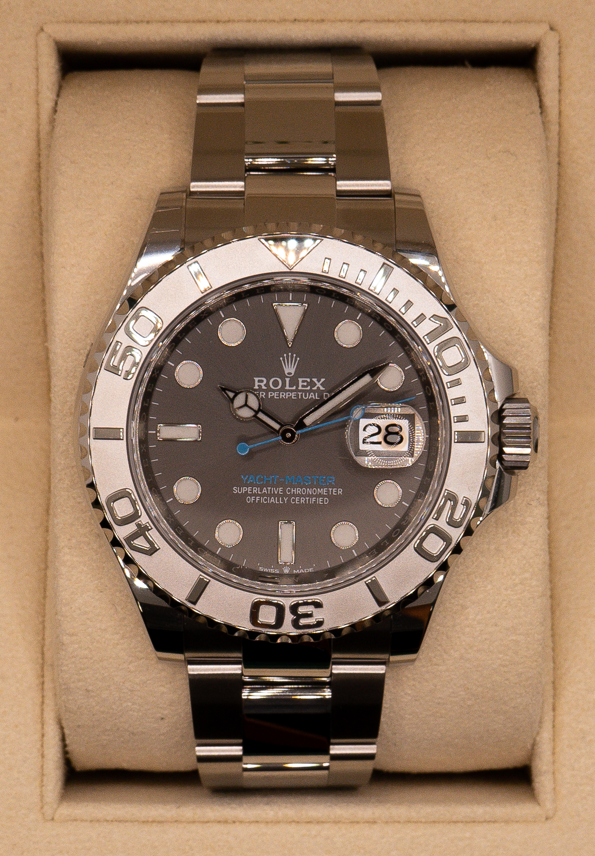 Rolex Yachtmaster 40mm Steel Rhodium 