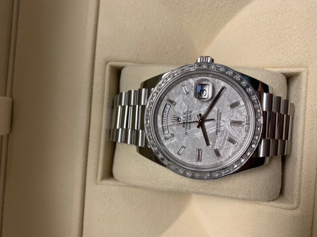 Rolex Day Date 228396 Platinum President Meteorite ...