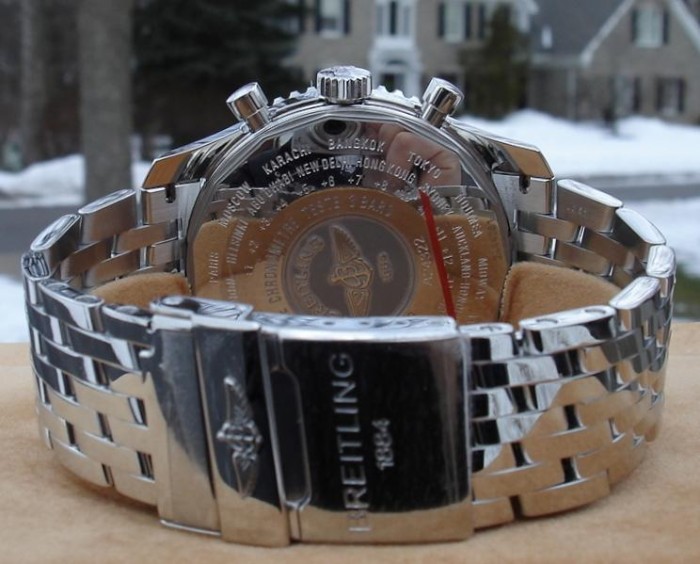 Breitling Navitimer World A24322 Blue Dial Watch
