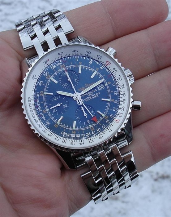 Breitling Navitimer World A24322 Blue Dial Watch