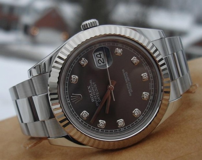 datejust 2 rhodium diamond dial